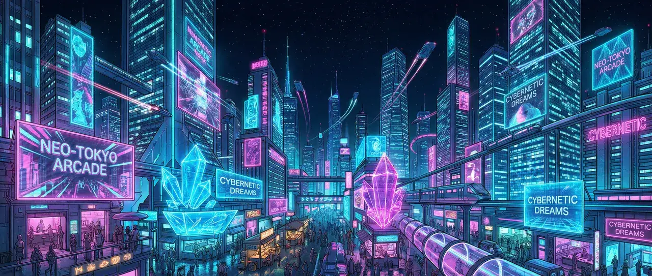 天博体育 赛博朋克水晶不夜城全景 - 博彩信息聚合
